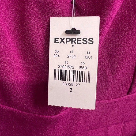NWT Express Fushia Pants Romper - Picture 3 of 5